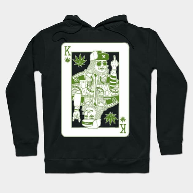 Weed King Card Cards Hoodie TeePublic